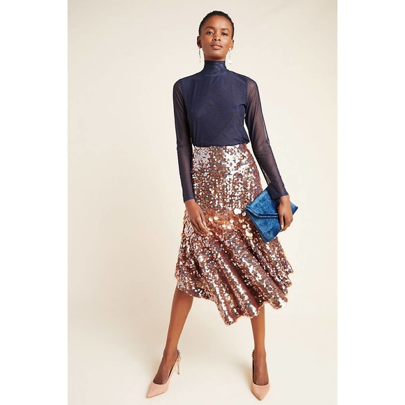 Anthropologie Dresses & Skirts - Leonita Sequined Midi Skirt Anthropologie